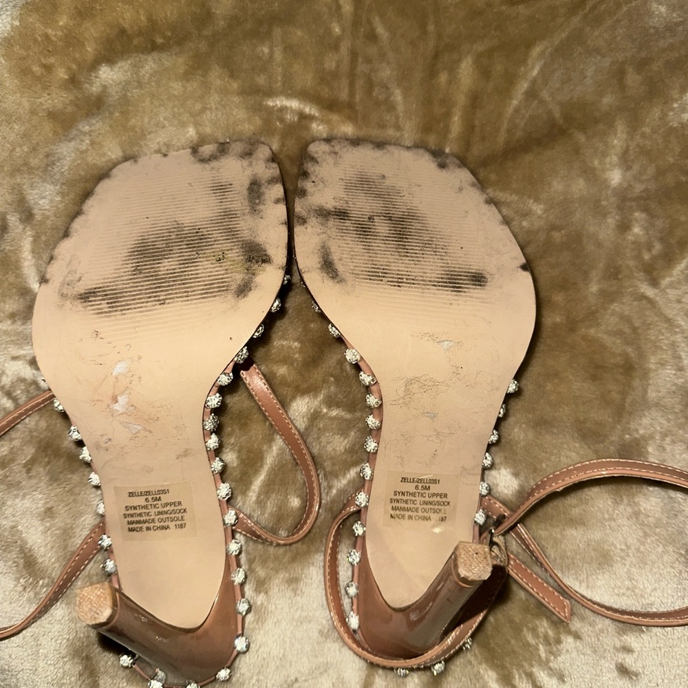 Steve Madden Brown Embellished Heels - Picture 3 of 3